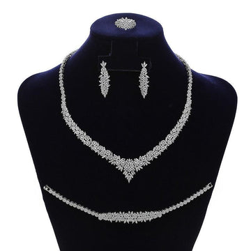 NEW ARRIVAL - Luxury Charming AAA+ Cubic Zirconia Diamonds Jewellery Set - The Jewellery Supermarket